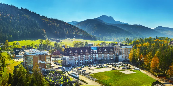 Pobyt v rodinném resortu v srdci polských Tater: strava, wellness a 2 děti zdarma