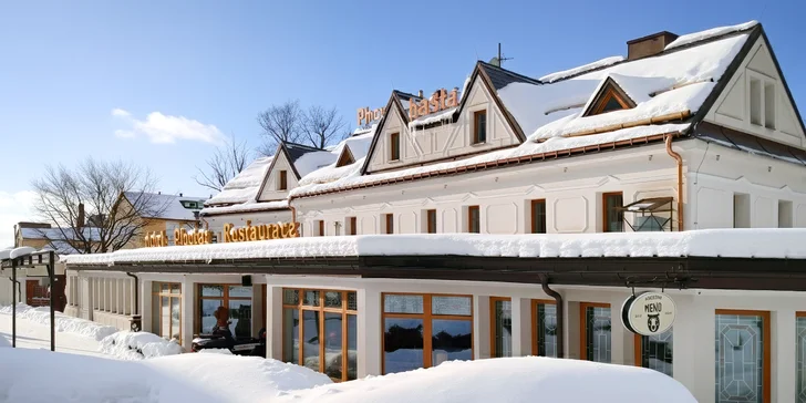 Hotel s pivovarem v Krkonoších: polopenze, exkurze i romantické večeře