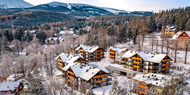 Polské Krkonoše, Karpacz: resort v alpském stylu, neomezený wellness a polopenze