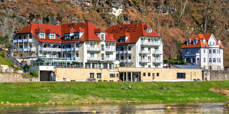 Hotel na břehu Labe v Saském Švýcarsku: polopenze a neomezený wellness