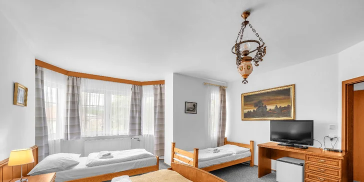 Odpočinek v klidné části Mariánských Lázní: pobyt s jídlem i wellness procedurami