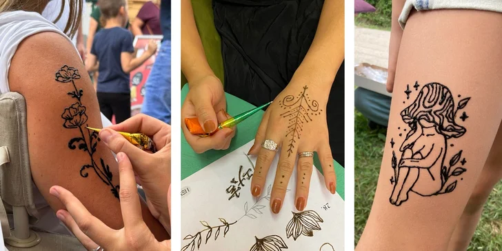 Dočasné tetování: 4hodinový workshop malování hennou vč. občerstvení