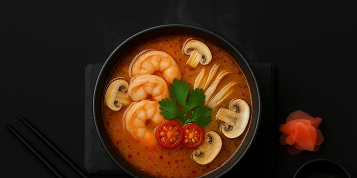 Rozmanité sushi sety s 24-64 kousky, miso či tom yum polévkou, edamame i limonádou