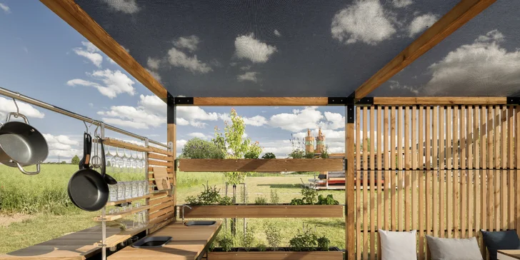 Netradiční ubytování v ulitě: domek s promyšlenými detaily až pro 5 osob