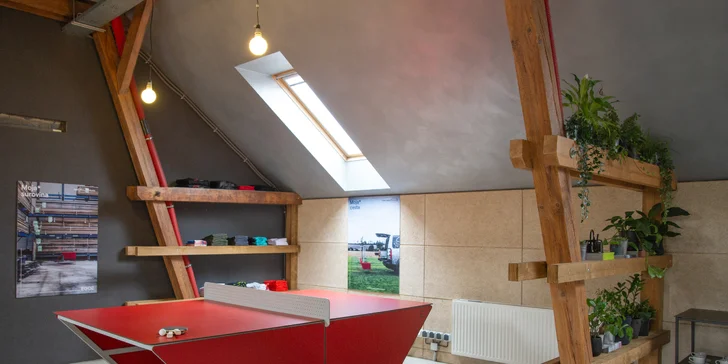 Bílovice: netradiční ubytování v mezonetovém apartmánu na Poli designu