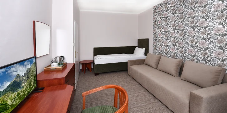 Pobyt v hotelu se snídaní a wellness v nádherné přírodě Tatranské Lomnice
