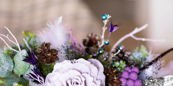 Workshop výroby vánočního květinového boxu nebo svícnu v Brně či Ostravě