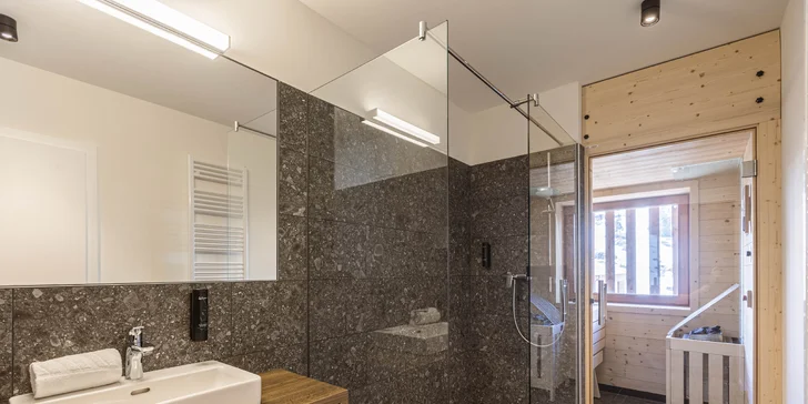 Nové krásné apartmány v rakouských Alpách se saunou až pro 4 osoby