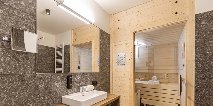 Nové krásné apartmány v rakouských Alpách se saunou až pro 4 osoby