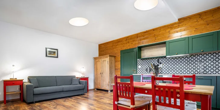 Šumavská Modrava: vybavené apartmány pro dva či rodinu, vč. polopenze i privátního wellness