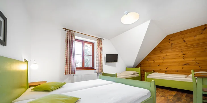 Šumavská Modrava: vybavené apartmány pro dva či rodinu, vč. polopenze i privátního wellness