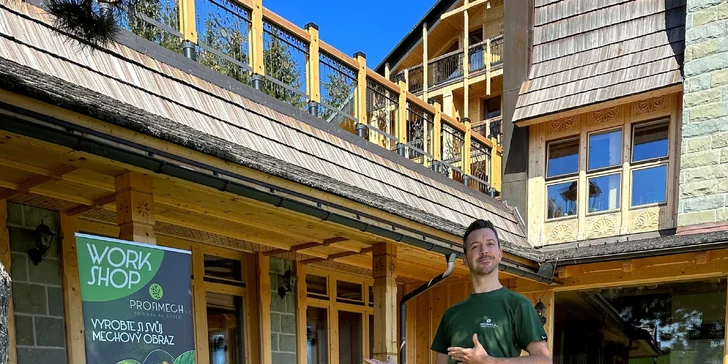 Workshop výroby mechového obrazu pro 1, 2 nebo 4 osoby