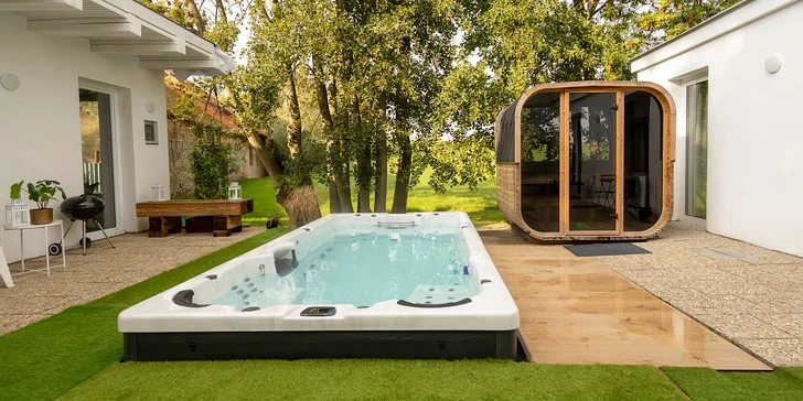 Privátní wellness apartmán od 15 do 22 h: sauna, bazén i spa s vířivkou jen pro vás dva