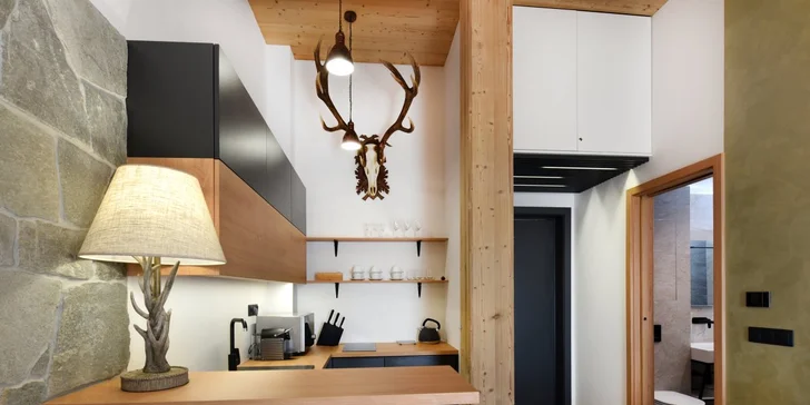 Apartmány ve Vysokých Tatrách s kuchyní a oddělenou ložnicí