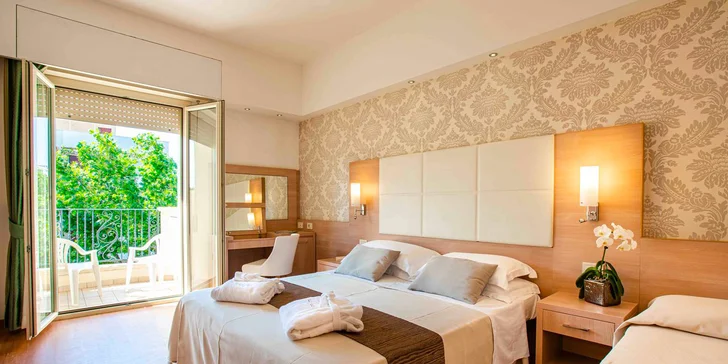 Italský Jadran: 4* hotel nedaleko Rimini, neomezeně wellness i polopenze