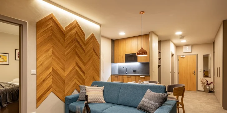 Lukrativní apartmány na břehu Malého Štrbského plesa: dvě děti zdarma