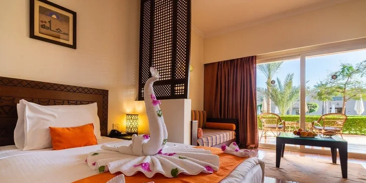 All inclusive dovolená v Egyptě: hotel Gemma Resort**** přímo u pláže, s bazény a animačním programem