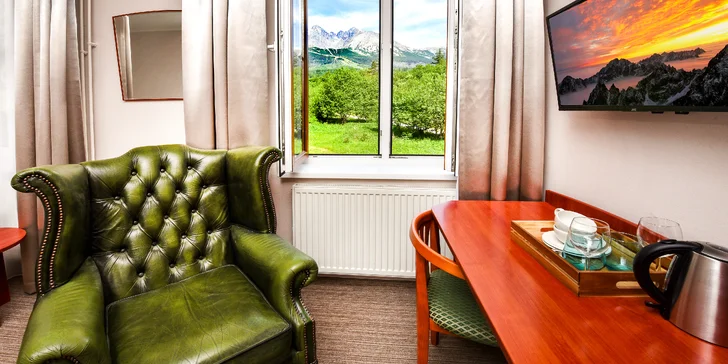 Pobyt v hotelu se snídaní a wellness v nádherné přírodě Tatranské Lomnice