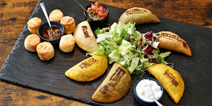 Bezlepková Argentina: degustační menu pro 2 osoby vč. vegetariánských empanadas
