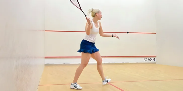 Individuální trénink squashe s mistryní ČR: rozviňte techniku, pohyb i taktiku