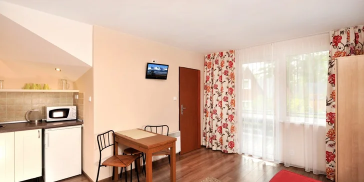 Odpočinek v útulném studiu na úpatí Tater: možnost stravy, kousek aquapark i turistické stezky