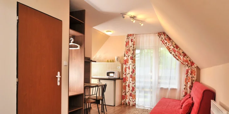 Odpočinek v útulném studiu na úpatí Tater: možnost stravy, kousek aquapark i turistické stezky