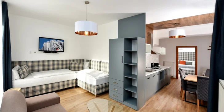 Pobyt ve Vysokých Tatrách: apartmány v Tatranské Lomnici se snídaní