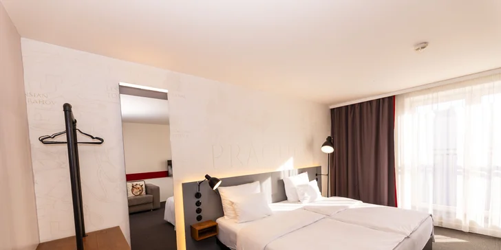 Pobyt v Praze: moderní hotel v Karlíně se snídaní, blízko metra i tramvaje