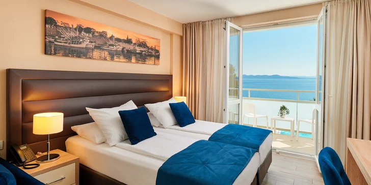 4* hotel v Petrčane u Zadaru: hned u pláže, se snídaní či polopenzí a neomezeným wellness