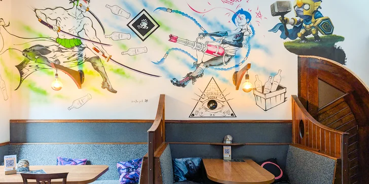 Svět her a skvělých drinků: otevřené vouchery na 300 až 1000 Kč do gaming baru