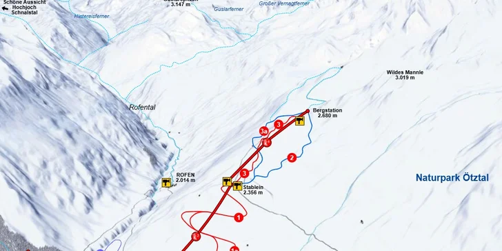 Zima v Ötztalských Alpách: polopenze, skiareál Vent jen 500 m od hotelu i skibus do Söldenu a možnost zakoupení skipasu