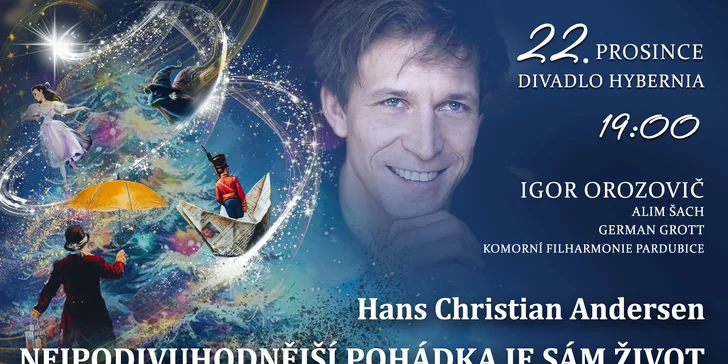 Vánoční koncert podle pohádek Hanse Christiana Andersena v Divadle Hybernia