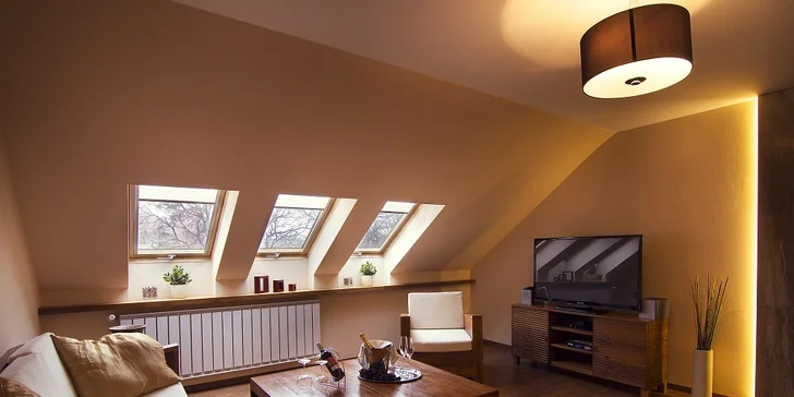 Luxusní rodinné apartmány v centru Košic: strava i privátní sauna či vířivá vana