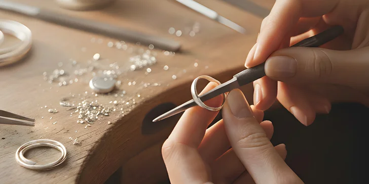 Vyrobte si vlastní šperk: 3hodinový individuální kurz se zlatnicí