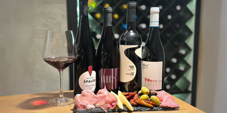 Točené prosecco nebo degustace červeného vína a tapas pro 1 i 2 osoby
