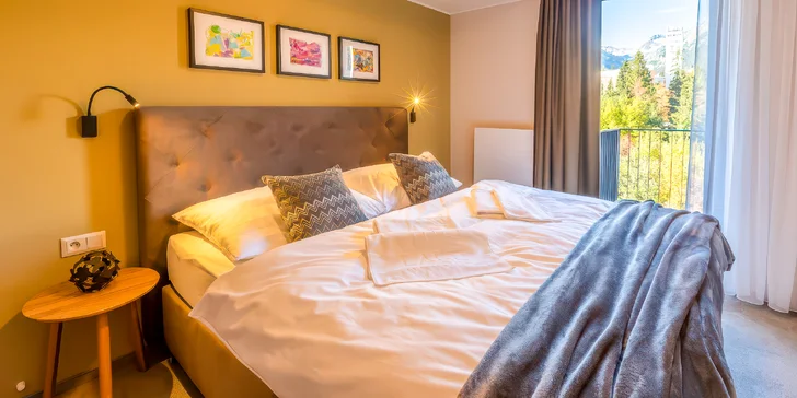 Lukrativní apartmány na břehu Malého Štrbského plesa: dvě děti zdarma