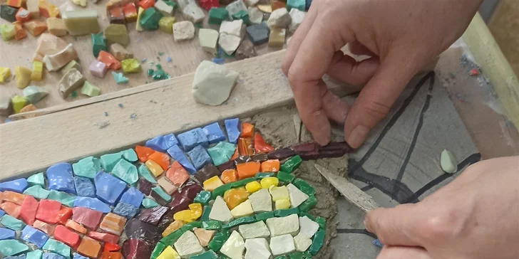 Jednodenní či dvoudenní kurz mozaiky ze skla i kamene pro 1 osobu