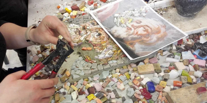Jednodenní či dvoudenní kurz mozaiky ze skla i kamene pro 1 osobu