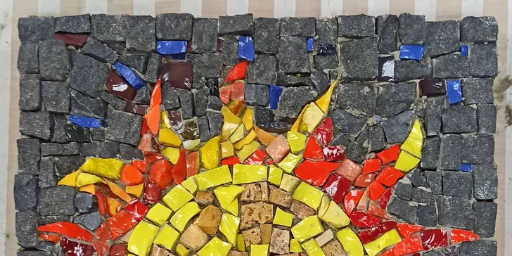 Jednodenní či dvoudenní kurz mozaiky ze skla i kamene pro 1 osobu