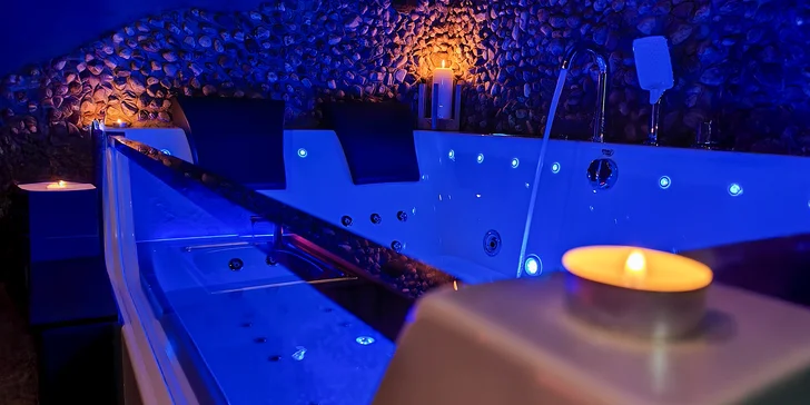 Privátní wellness pro 2 osoby: sauna, vířivka i infralavice, na 2 hodiny nebo na celou noc