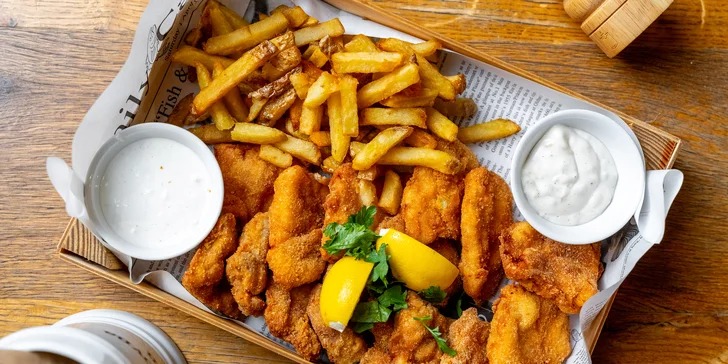 Miniřízečky z krkovice a kuřecího prsa s hranolky i dvě velká piva v Kozlovně Hlučín