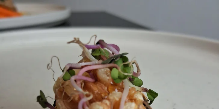 5chod. degustační menu pro dva: tatarák, šafránové risotto i čokoládový fondant