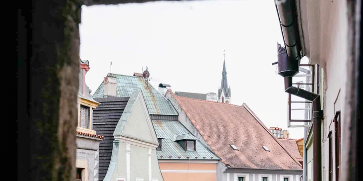 Krásné apartmány jen 600 m od krumlovského zámku pro 2 osoby