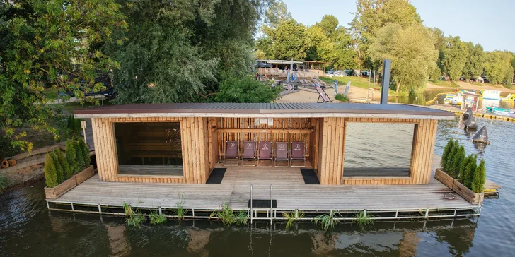 90minut v privátní finské sauně na Proboštském jezeře pro 7-10 osob