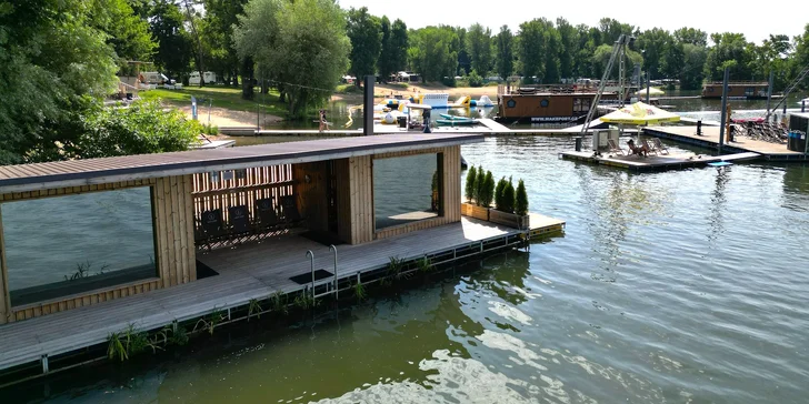 90minut v privátní finské sauně na Proboštském jezeře pro 7-10 osob