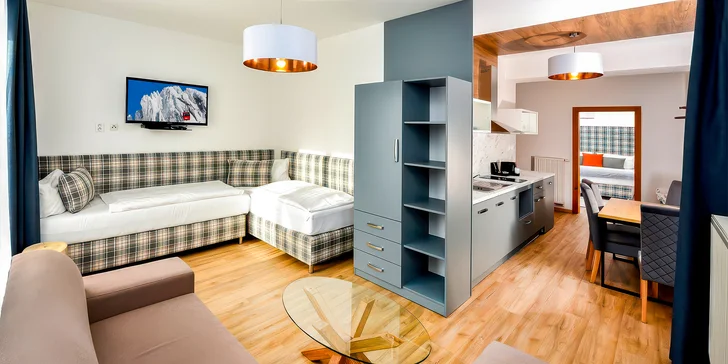 Pobyt ve Vysokých Tatrách: apartmány v Tatranské Lomnici se snídaní