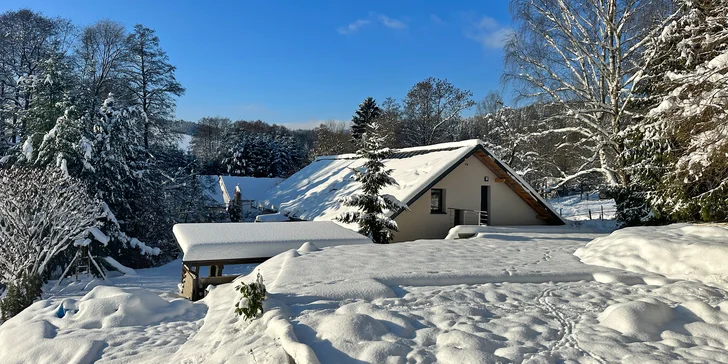 Apartmány v Krkonoších se 3 hod. privátního wellness pro dva i rodinu