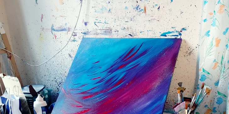 Zážitková malba obrazu: skupinová či individuální tvorba vybranou technikou