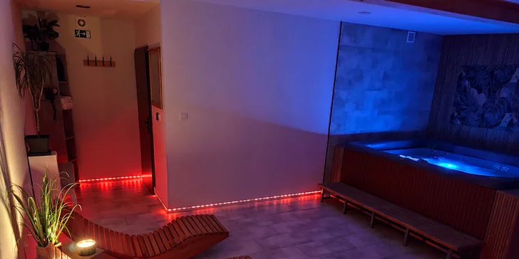 2hodinový relax v soukromém wellness s vířivkou pro dva