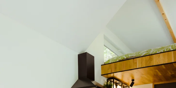 Relax ve Svojanově: tiny house Malý gurmán, vč. finské sauny a možnosti snídaně